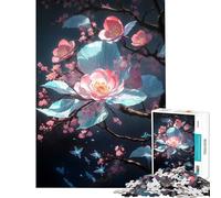 Rompecabezas de 1000 Piezas para Adolescentes Radiant Blossom Harmony Juego de ingenio Juego desafiante Juguetes Excelentes Regalos y decoración para el hogar (tamaño 38x26cm)