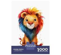Rompecabezas De 1000 Piezas para Adolescentes Rainbow Lion Rompecabezas Juegos Relajantes Decoración De Pared Regalos para Amigos Y Familiares 52x38cm/1000pcs
