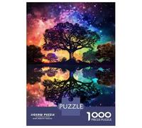 Rompecabezas De 1000 Piezas para Adolescentes Rainbow Tree Reflection Poster Rompecabezas para Adultos Juego De Ingenio Desafío Difícil Cumpleaños 38x26cm/1000pcs