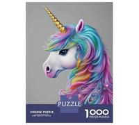Rompecabezas De 1000 Piezas para Adolescentes Rainbow Unicorn Wall Art Print Rompecabezas para Adultos Juguete Decoración De Pared Decoración Difícil Y Desafiante 70x50cm/1000pcs