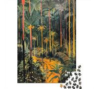 Rompecabezas De 1000 Piezas para Adolescentes Rainforest Painting Artwork Rompecabezas para Adultos Juguetes De Bricolaje Desafío Difícil Cumpleaños 52x38cm/1000pcs