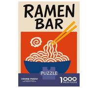 Rompecabezas De 1000 Piezas para Adolescentes Ramen Bar Illustration Rompecabezas para Adultos Juguetes Antiestrés Corte De Precisión Regalos para Amigos Y Familiares 38x26cm/1000pcs