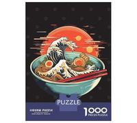 Rompecabezas De 1000 Piezas para Adolescentes Ramen Noodles Rompecabezas para Adultos Juegos Relajantes Vacaciones En Casa Matar El Tiempo Desafiante De Completar 52x38cm/1000pcs