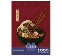 Rompecabezas De 1000 Piezas para Adolescentes Ramen Wave Art Rompecabezas Juegos Relajantes Análisis Y Lógica Reducción del Estrés Regalos 70x50cm/1000pcs
