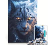 Rompecabezas de 1000 Piezas para Adolescentes Rayo Lince con Ojo Brillante Juego Educativo Actividades Divertidas para Hacer en casa fortalece el Amor Entre Parejas 38x52cm