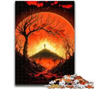 Rompecabezas de 1000 Piezas para Adolescentes Red Dawn, un Juego desafiante, Toda la Familia, 50x75cm