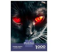 Rompecabezas De 1000 Piezas para Adolescentes Red Eyed Feline Rompecabezas para Adultos Juegos Familiares Regalos para Mujeres Cumpleaños 38x26cm/1000pcs
