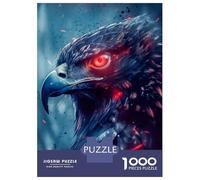 Rompecabezas De 1000 Piezas para Adolescentes Red Eyed Hawk Rompecabezas para Adultos Juegos Divertidos Decoración Cumpleaños, Navidad 52x38cm/1000pcs