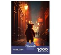 Rompecabezas De 1000 Piezas para Adolescentes Red Light District Bear Rompecabezas para Adultos Juego Práctico Carrera De Velocidad De Manos Regalos Y Cumpleaños Únicos 38x26cm/1000pcs