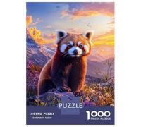 Rompecabezas De 1000 Piezas para Adolescentes Red Panda Sunset Beauty-1 Rompecabezas para Adultos Juguetes Antiestrés Análisis Y Lógica Cumpleaños Y Navidad 70x50cm/1000pcs