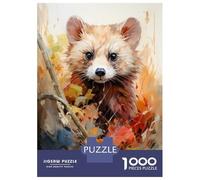 Rompecabezas De 1000 Piezas para Adolescentes Red Panda Wall Art Print Rompecabezas para Adultos Juguete Decoración De Pared Decoración Perfecta Regalos Y Cumpleaños Únicos 70x50cm/1000pcs