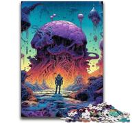 Rompecabezas de 1000 Piezas para Adolescentes, Regalo de Aventurero Espacial para Mayores de 14 años, Juguetes antiestrés, Regalo de cumpleaños de Navidad, 26x38cm