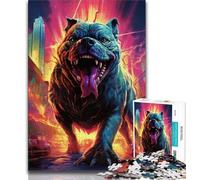 Rompecabezas de 1000 Piezas para Adolescentes, Regalo de Bulldogs mecánicos, Ayuda al Cerebro a ejercitar, Juguetes adictivos para Cultivar la Paciencia y Mejorar la Memoria, 38x26cm