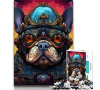 Rompecabezas de 1000 Piezas para Adolescentes, Regalo de Bulldogs mecánicos, desafiante, Pero Divertido y Divertido Regalo de cumpleaños, Regalo, Arte de Pared, 38x26cm