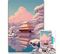 Rompecabezas de 1000 Piezas para Adolescentes Regalo de cerezos al Atardecer Rompecabezas para Adolescentes Alivio del estrés Vacaciones en casa Matar el Tiempo Juguetes de decoración del hogar