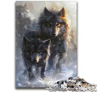 Rompecabezas de 1000 Piezas para Adolescentes, Regalo de Dos Lobos, Juegos educativos, decoración del hogar, colección de Artistas, Bellas Artes, 26x38cm