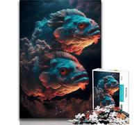 Rompecabezas de 1000 Piezas para Adolescentes, Regalo de Dreamy Cloud Piscis, 1000 Piezas para Adolescentes, antiestrés, desafío difícil, Juguetes de decoración del hogar (tamaño 38x26cm)