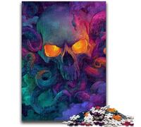 Rompecabezas de 1000 Piezas para Adolescentes, Regalo de Esqueleto de Pulpo, Juego Educativo, Juguete de desafío, decoración de Pared, cumpleaños y Navidad, 50x75cm