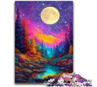 Rompecabezas de 1000 Piezas para Adolescentes, Regalo de fantasía, Cielo Nocturno, Planeta, Juegos de relajación, Juego Educativo para cumpleaños, Navidad y para Mayores de 14 años, 50x75cm