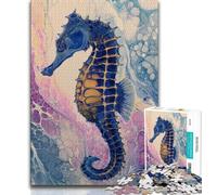 Rompecabezas de 1000 Piezas para Adolescentes, Regalo de fantasía de Caballito de mar, Juegos educativos, decoración del hogar, Regalo de cumpleaños, Regalos, Arte de Pared, 75x50cm
