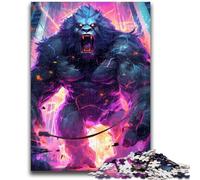 Rompecabezas de 1000 Piezas para Adolescentes,Regalo de Gorilla Ultimate Power para Mayores de 14 años,Juego de Preguntas,Actividades Divertidas en casa,Regalo de cumpleaños,Regalos de Viaje,50x75cm