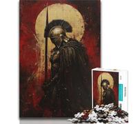 Rompecabezas de 1000 Piezas para Adolescentes, Regalo de Guerrero Espartano, 1000 Piezas, para aliviar el estrés, desafío difícil, Juguetes de decoración del hogar (tamaño 38x26cm)