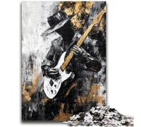 Rompecabezas de 1000 Piezas para Adolescentes, Regalo de Guitarra, Pintura al óleo para Mayores de 14 años, Juguetes antiestrés, Regalo de cumpleaños de Navidad, 26x38cm
