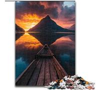 Rompecabezas de 1000 Piezas para Adolescentes, Regalo de Hermosas montañas y Lagos, Apto para Mayores de 14 años Decoración del hogar Ideal para Regalar a Toda la Familia tamaño 50x75cm