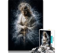 Rompecabezas de 1000 Piezas para Adolescentes, Regalo de Jesús, Rompecabezas de 1000 Piezas, Ideal para Pasar Las Vacaciones en casa y Matar el Tiempo, con Papá Noel (tamaño 75x50cm)