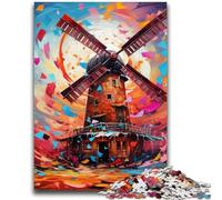 Rompecabezas de 1000 Piezas para Adolescentes, Regalo de Molino de Viento, Juguetes educativos, Juegos antiestrés, cumpleaños (50x75cm)