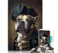 Rompecabezas de 1000 Piezas para Adolescentes, Regalo de Napoleón, Bulldog Francés, 1000 Piezas para Adultos, Juguete Educativo Intelectual descompresor, decoración (tamaño 38x26cm)