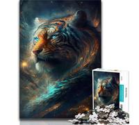 Rompecabezas de 1000 Piezas para Adolescentes, Regalo de Nebula Tiger, Juguetes de Juego, Cada Pieza es única, desafiante y Divertido Juego Familiar (tamaño 38x26cm)