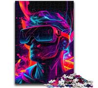 Rompecabezas de 1000 Piezas para Adolescentes, Regalo de neón, Juguete Educativo de Aprendizaje con IA para Toda la Familia, 50x75cm