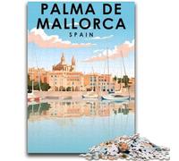 Rompecabezas de 1000 Piezas para Adolescentes, Regalo de Palma de Mallorca, España, para aliviar el estrés, desafío difícil, Fortalecer el Amor en Pareja (tamaño 50x75cm)