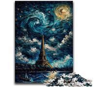 Rompecabezas de 1000 Piezas para Adolescentes, Regalo del Lago de la Torre Eiffel, Apto para Mayores de 14 años, Juegos Familiares, Regalo para Toda la Familia, 50x75cm