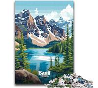 Rompecabezas de 1000 Piezas para Adolescentes, Regalo del Parque Nacional Banff, Juego Educativo Familiar, decoración de Pared, cumpleaños y Navidad (tamaño 50x70cm)