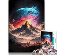 Rompecabezas de 1000 Piezas para Adolescentes Regalo del Planeta Celestial Everest Juego de Preguntas y respuestas Ideal para Toda la Familia 38x26cm