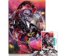 Rompecabezas de 1000 Piezas para Adolescentes,Regalo del Zodiaco Escorpio,Arte Mural,Rompecabezas para Adolescentes,Juguete Educativo Intelectual descompresor,Regalo de cumpleaños (tamaño 75x50cm)