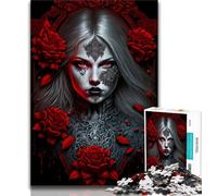 Rompecabezas de 1000 Piezas para Adolescentes, Regalo Enchanted with Roses, 1000 Piezas para Adolescentes, antiestrés, desafío difícil, Juguetes de decoración del hogar (tamaño 75x50cm)