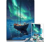 Rompecabezas de 1000 Piezas para Adolescentes, Regalo Navegando bajo la Aurora, 1000 Piezas para Adultos, Juegos educativos, decoración del hogar, Ideal para Escritorio (tamaño 38x26cm)