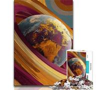 Rompecabezas de 1000 Piezas para Adolescentes, Regalos, Arte Colorido de la Tierra, Ayuda al Cerebro a ejercitar, Juguetes adictivos para Cultivar la Paciencia y Mejorar la Memoria, 38x26cm