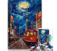 Rompecabezas de 1000 Piezas para Adolescentes, Regalos Coloridos de la Ciudad de Tokio, Juegos educativos, decoración del hogar, decoración única y Regalos (tamaño 38x26cm)