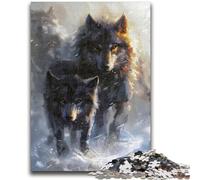 Rompecabezas de 1000 Piezas para Adolescentes, Regalos de Dos Lobos, Juguetes educativos, Juegos Familiares, Regalos para Amigos y Familiares, 50x75cm