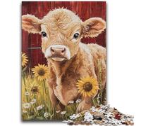 Rompecabezas de 1000 Piezas para Adolescentes, Regalos de Granja, Girasoles, Vacas, Juguetes educativos, Actividades Divertidas en casa, Regalo de cumpleaños, Regalos de Viaje, 26x38cm