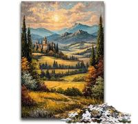 Rompecabezas de 1000 Piezas para Adolescentes, Regalos de la Provenza Francesa, Juguetes educativos, Juegos para aliviar el estrés, interacción Entre Padres e Hijos, 26x38cm