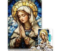Rompecabezas de 1000 Piezas para Adolescentes, Regalos de la Virgen María, Juguetes educativos, Juegos antiestrés, decoración única para el hogar y Regalos, 38x26cm