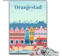 Rompecabezas de 1000 Piezas para Adolescentes Regalos para Viajar a Aruba Actividad Familiar para fomentar el Amor en Pareja para Mayores de 14 años 75x100cm