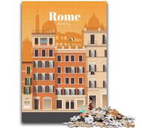Rompecabezas de 1000 Piezas para Adolescentes Regalos para Viajar a Roma Juguete Educativo Ideal para Toda la Familia (tamaño 38x52cm)