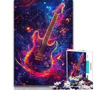 Rompecabezas de 1000 Piezas para Adolescentes, Regalos, Rompecabezas de Guitarra mágica para Adultos, Juguetes educativos de Aprendizaje, Juegos Familiares, Regalos para Amigos y Familiares, 26x38cm