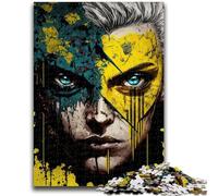 Rompecabezas de 1000 Piezas para Adolescentes, Regalos Rostro de un héroe, Apto para Mayores de 14 años, Juegos Familiares, Regalo para Toda la Familia, 26x38cm